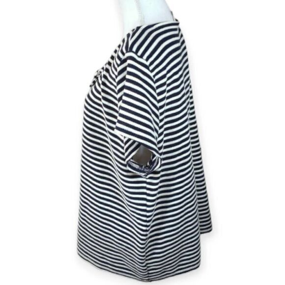 LIZ CLAIBORNE BLACK & WHITE STRIPE SHIRT SZ.XXL EUC. - Picture 2 of 5